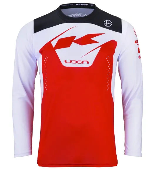 Maillot KENNY ELITE kid rouge/blanc/noir